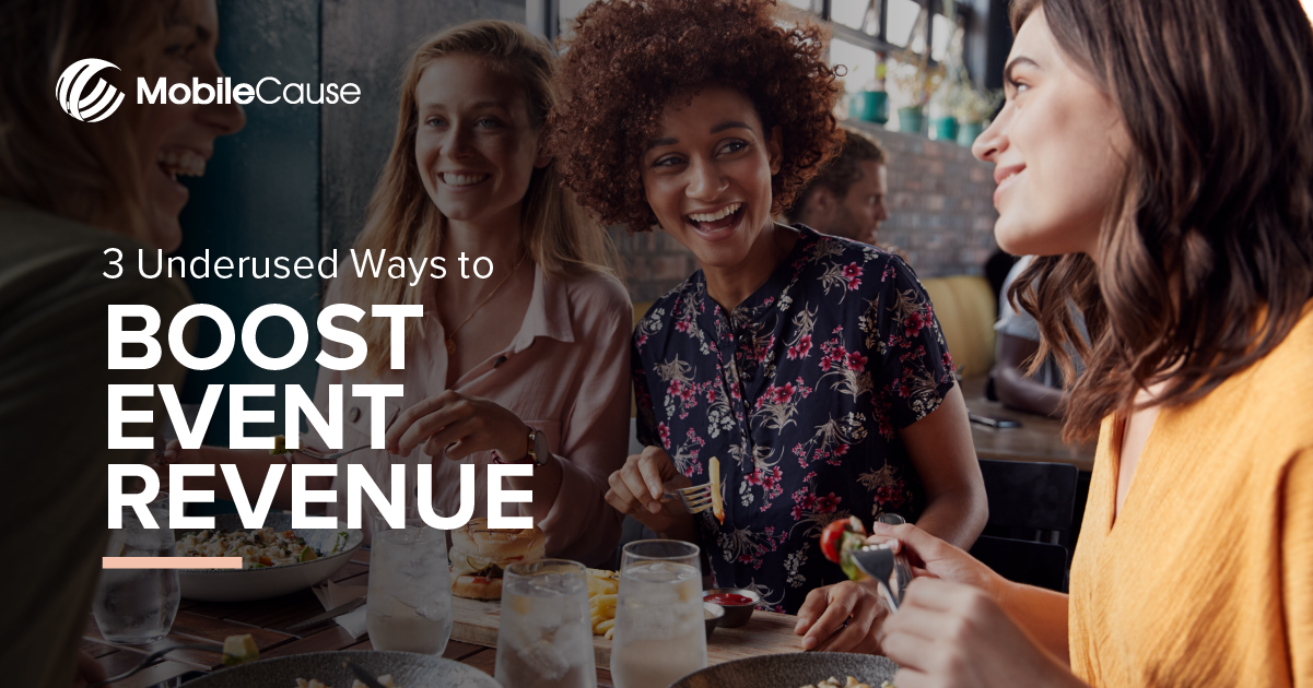 3 Underused Ways to Boost Event Revenue Infographic | Nonprofits